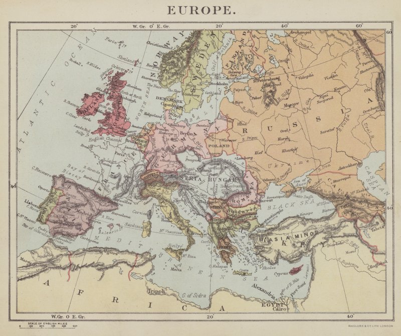 Europa (litografía) de English School