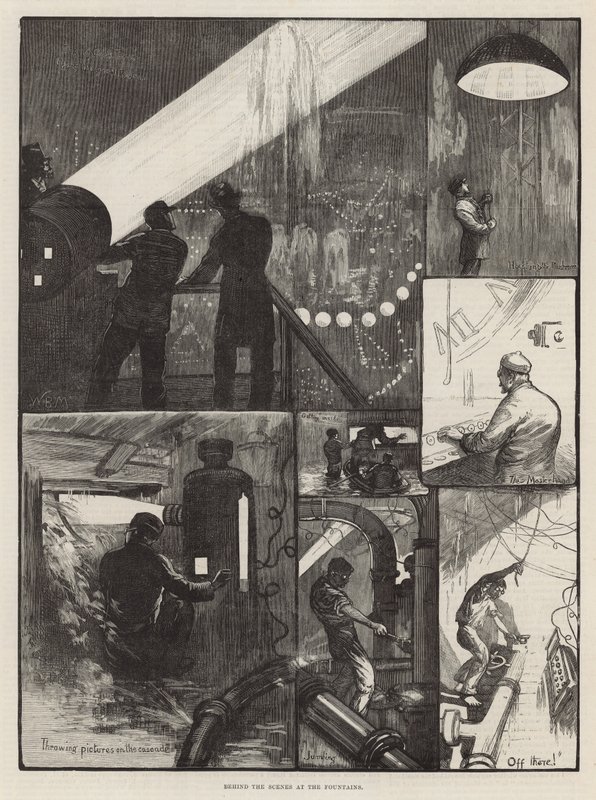 Fiesta vespertina en beneficio de los hospitales de Londres - Detrás de las escenas en las fuentes de English School