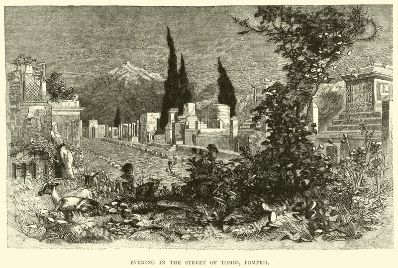 Atardecer en la Calle de las Tumbas, Pompeya de English School