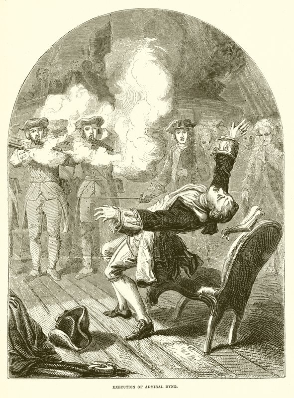 Ejecución del almirante Byng de English School