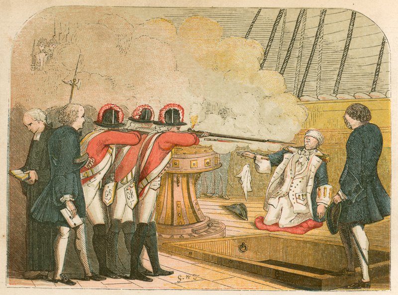 Ejecución del Almirante Byng de English School