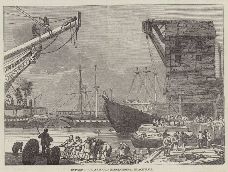 Muelle de Exportación y Antigua Casa de Bloques, Blackwall de English School