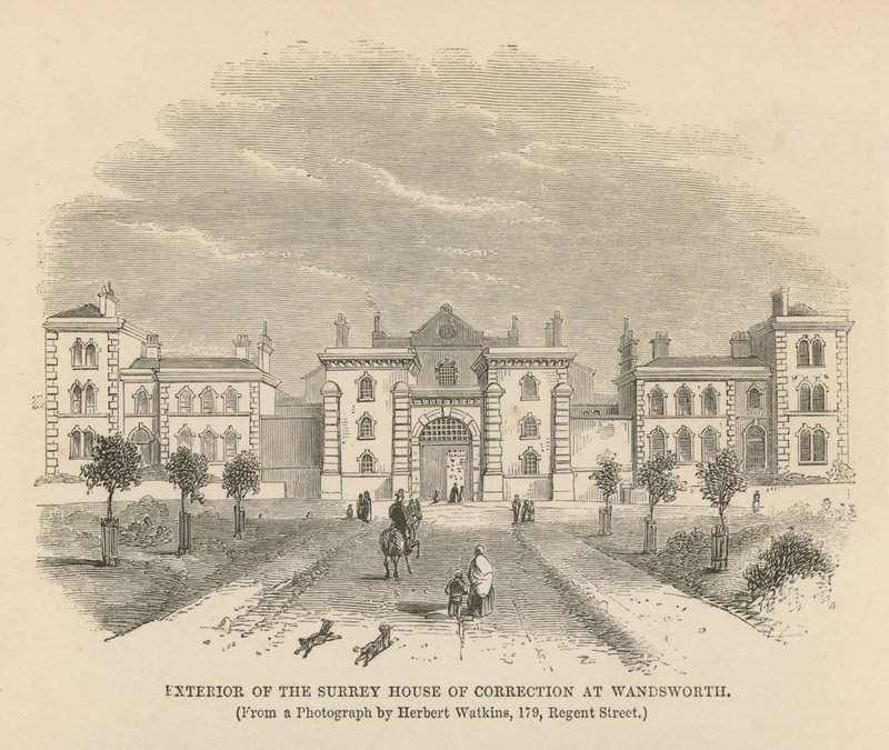 Exterior de la Casa de Corrección de Surrey de English School