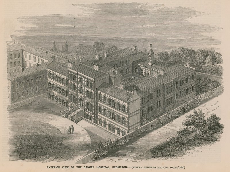 Vista exterior del Hospital del Cáncer, Brompton de English School