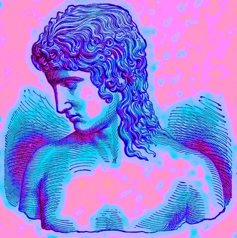 Extremo de la Divergencia Étnica - Tipo Más Alto - I: Eros de Praxiteles, ilustración de With the Worlds People de John Clark Ridpath, publicado en 1912 de English School