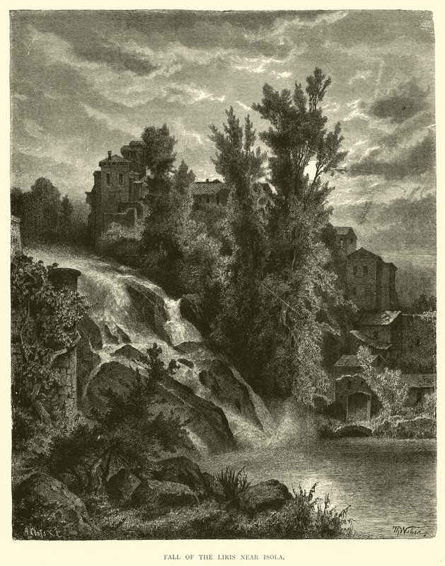 Cascada del Liris cerca de Isola de English School
