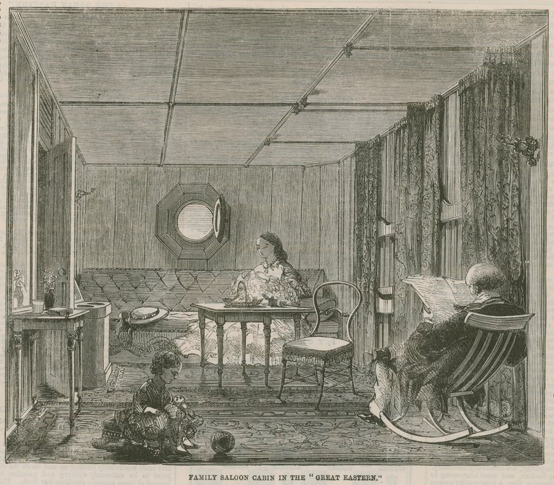 Cabina del salón familiar en el Gran Eastern de English School