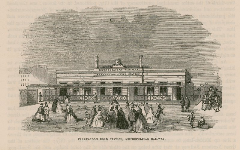 Estación de Farringdon Road en el Ferrocarril Metropolitano de English School