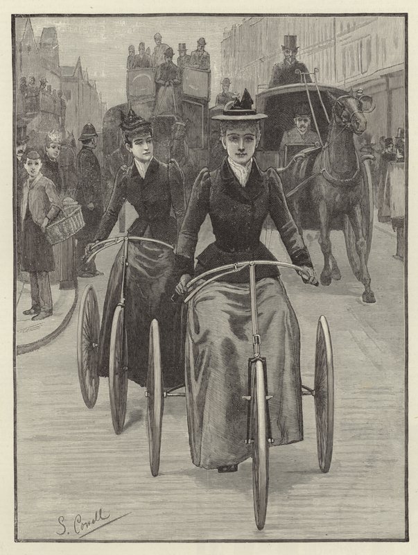 Ciclistas femeninas de English School