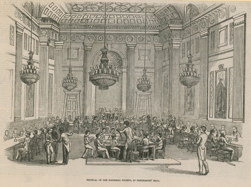 Festival de la Sociedad de Madrigales, Freemasons Hall, Londres de English School