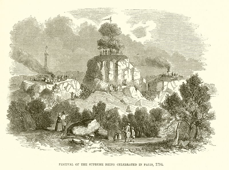 Festival del Ser Supremo celebrado en París, 1794 de English School