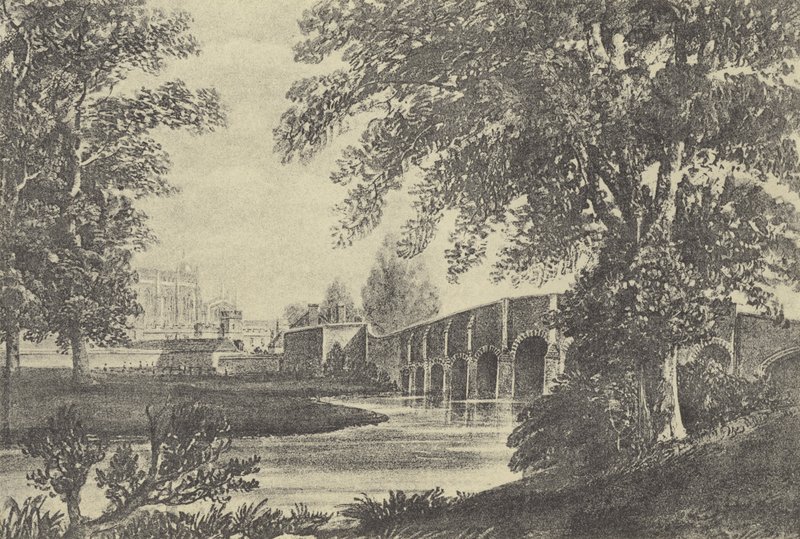 Puente de quince arcos, 1818 de English School