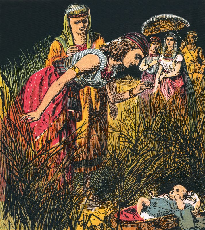 El hallazgo del niño Moisés de English School