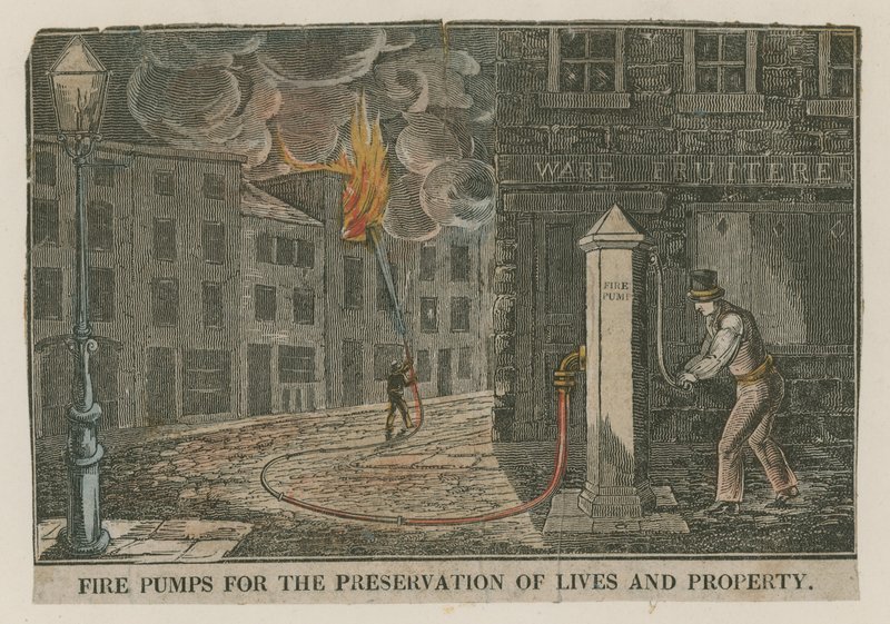 Bombas de incendio para la preservación de vidas y propiedades de English School