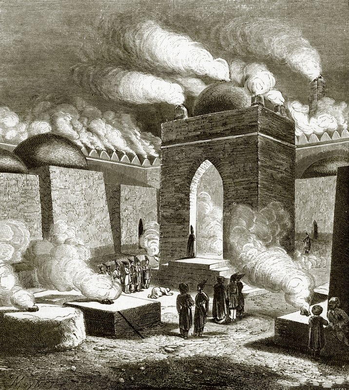 Templo de fuego cerca de Bakú de English School