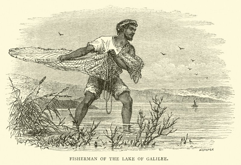Pescador del Lago de Galilea de English School