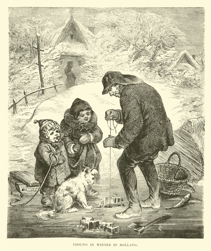 Pesca en invierno en Holanda de English School