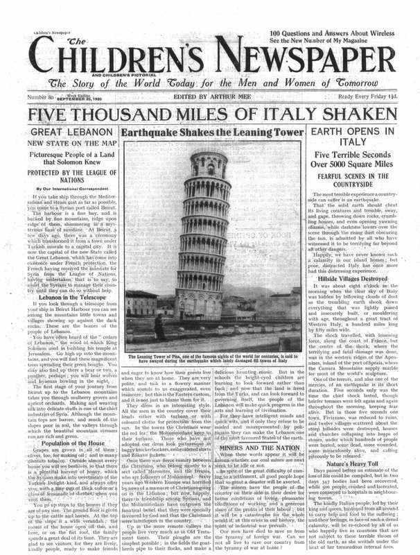 Cinco Mil Millas de Italia Sacudidas, portada de 