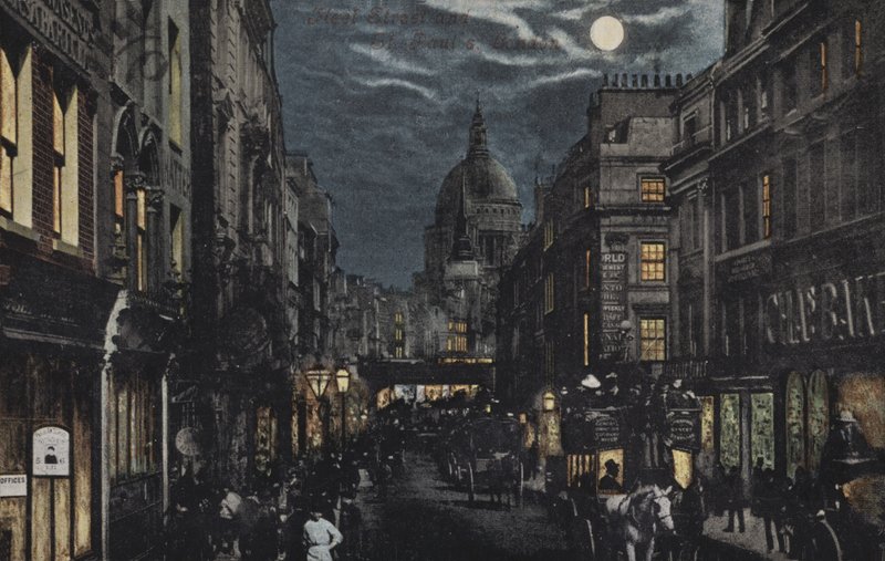 Fleet Street y St Pauls, Londres de English School