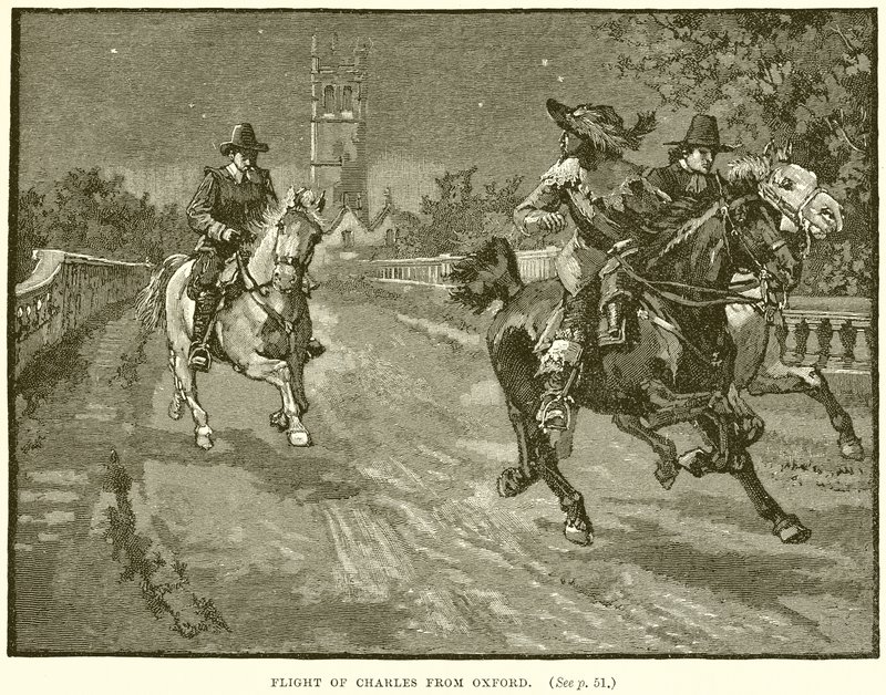Huida de Carlos de Oxford de English School