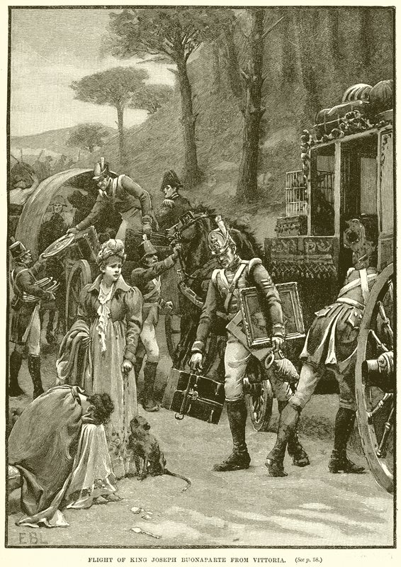 Huida del Rey José Bonaparte de Vitoria de English School