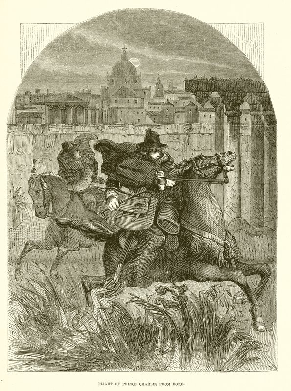 Huida del príncipe Carlos de Roma de English School
