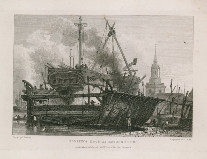 Dique flotante en Rotherhithe de English School