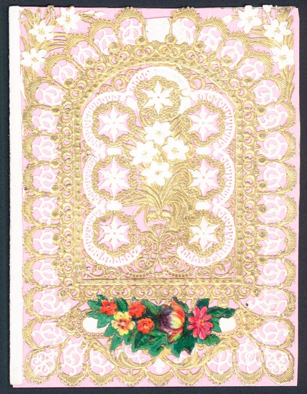 Tarjeta de felicitación floral del Día de San Valentín de English School