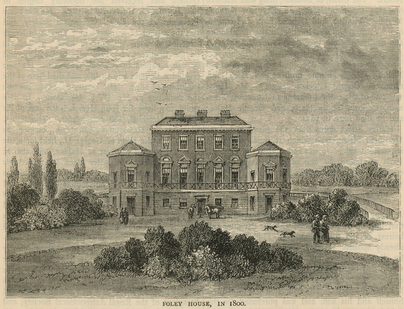 Foley House en 1800 de English School