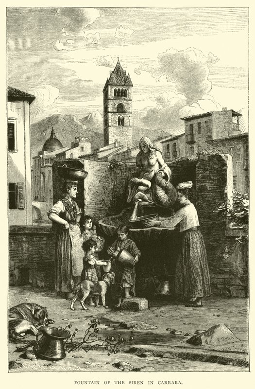 Fuente de la Sirena en Carrara de English School