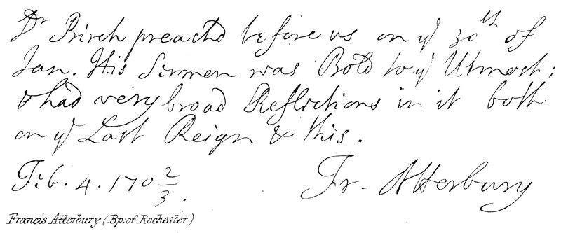 Francis Atterbury de English School