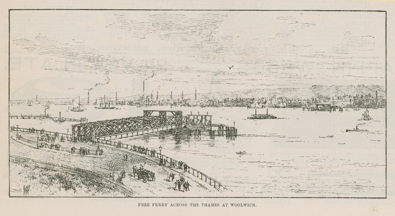 Ferry gratuito a través del Támesis en Woolwich de English School