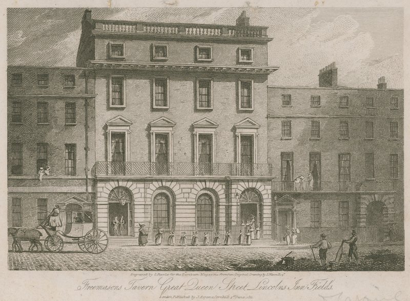 Freemasons Tavern, Great Duncan Street, Lincolns Inn Fields, Londres de English School