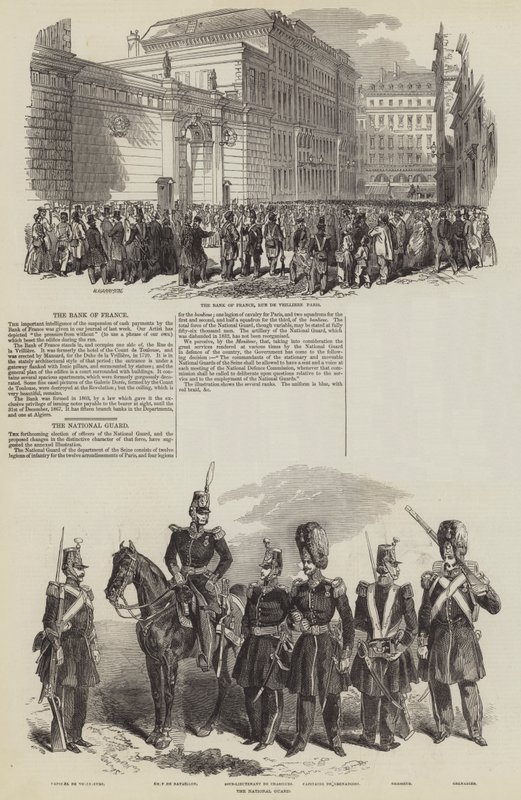 Revolución Francesa de 1848 (grabado) de English School