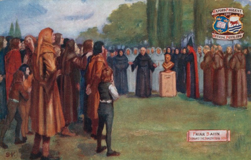 El fraile Bacon muestra la Cabeza de Bronce, 1270 de English School