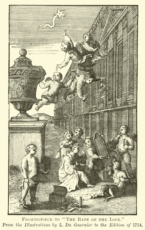 Frontispicio de El rapto del rizo de English School