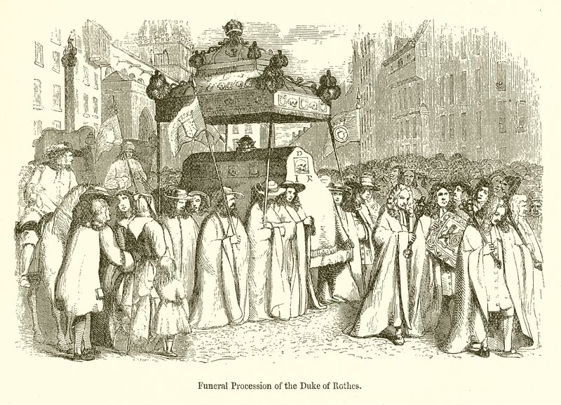Procesión fúnebre del Duque de Rothes de English School