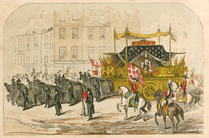 Carro fúnebre del Duque de Wellington de English School