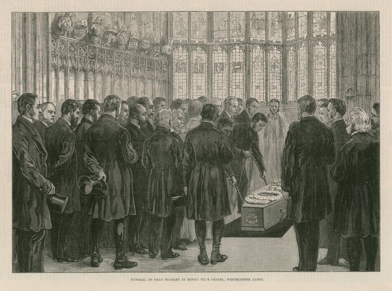 Funeral del Dean Stanley en la Capilla de Enrique VII de English School