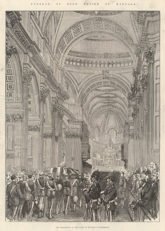 Funeral de Lord Napier de Magdala de English School