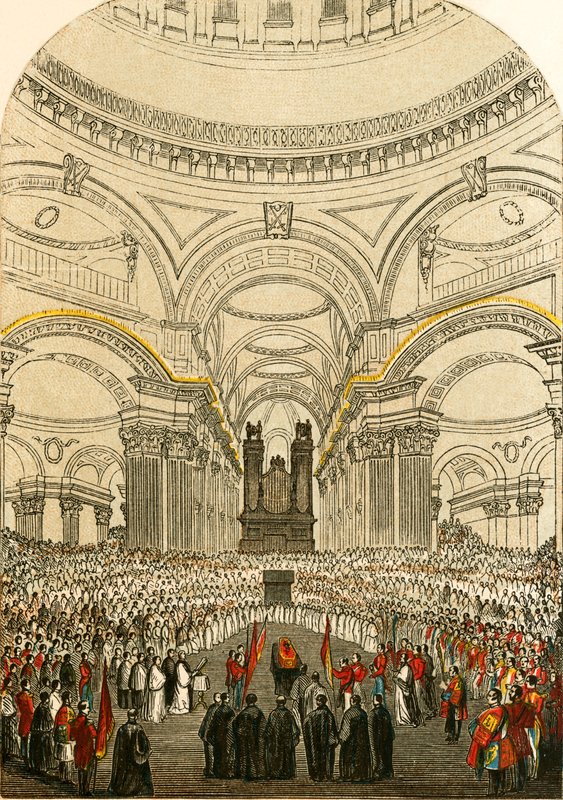 Funeral del Duque de Wellington en San Pablo de English School