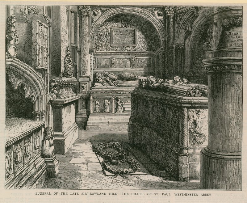 Funeral del difunto Sir Rowland Hill de English School