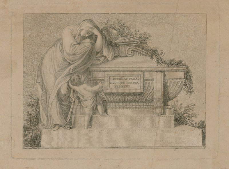 Boleto funerario para Sir Joshua Reynolds, 3 de marzo de 1792 de English School