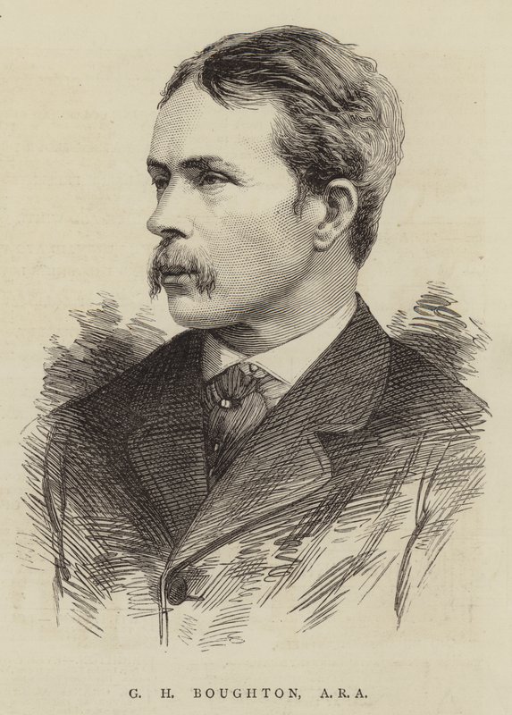 G H Boughton, ARA (grabado) de English School