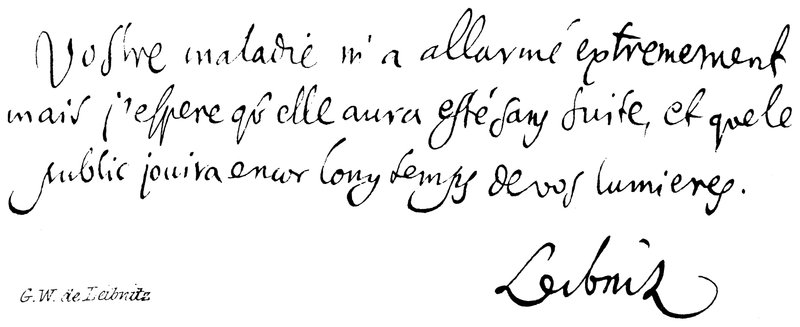 G W de Leibnitz de English School
