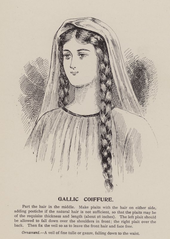 Coiffure galo (grabado) de English School
