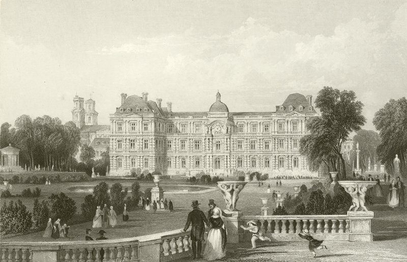 Jardín - Frente del Luxemburgo - París de English School