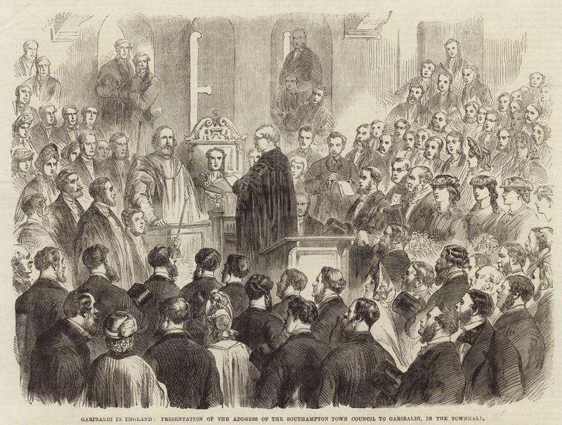 Garibaldi en Inglaterra de English School