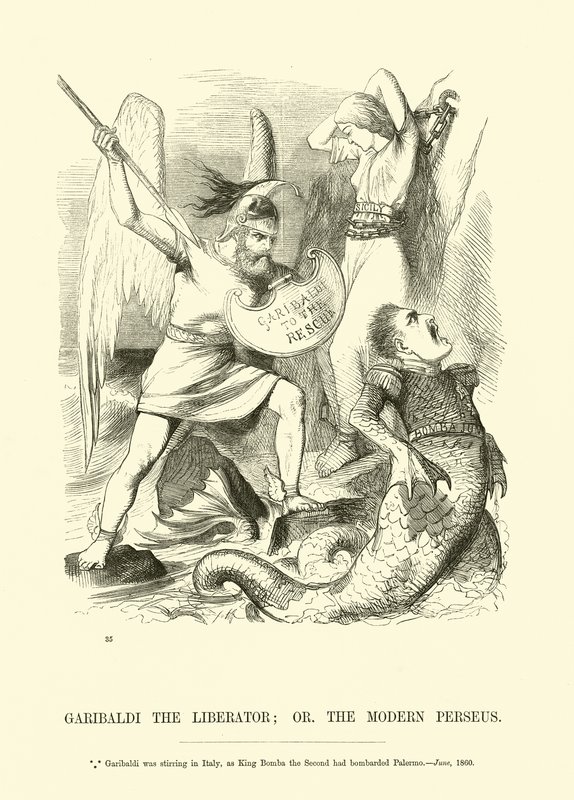 Garibaldi el Libertador; o el Perseo Moderno de English School