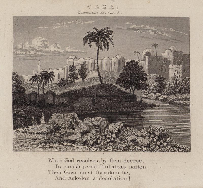 Gaza, Sofonías II, versículo 4 de English School